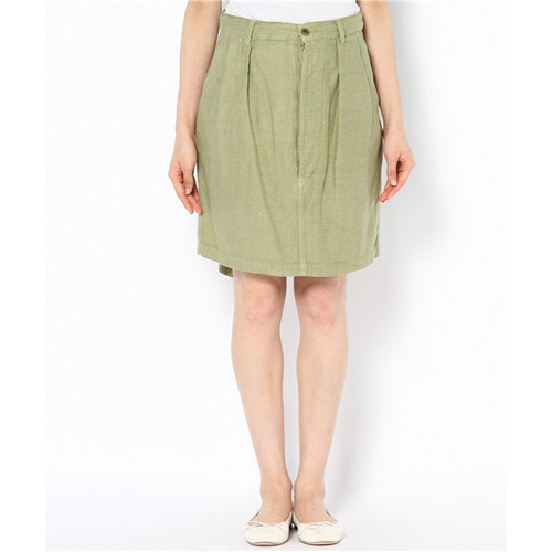 ZUCCA Linen Blend Unbalanced Skirt