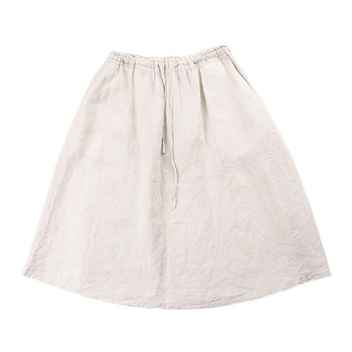 LIFE IS BASIC Pure Linen Skirt