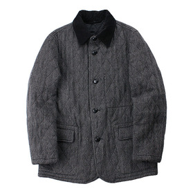 MUJI Wool Tweed Quilted Jacket