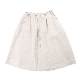 LIFE IS BASIC Pure Linen Skirt