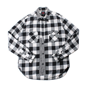 68&amp;BROTHERS Patchwork Flannel Shirt